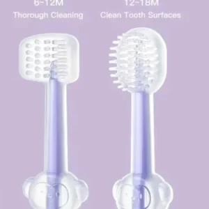 Baby Teeth Oral Care Cleaning Set, Soft Bristle Baby Toothbrush, Infant Silicone Toothbrush (random Color)