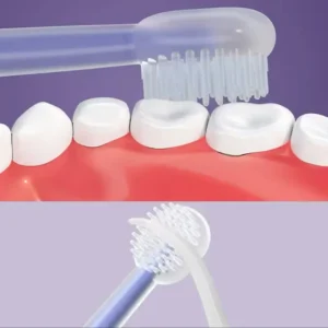 Baby Teeth Oral Care Cleaning Set, Soft Bristle Baby Toothbrush, Infant Silicone Toothbrush (random Color)