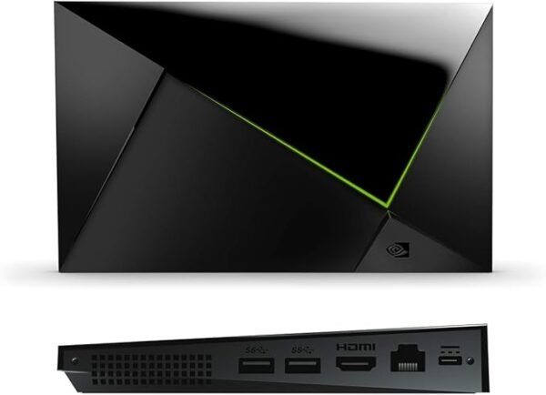 NVIDIA SHIELD Android TV Pro Streaming Media Player; 4K HDR Movies, Live Sports, Dolby Vision-Atmos, AI-Enhanced Upscaling, GeForce NOW Cloud Gaming, Google Assistant Built-In, Works with Alexa