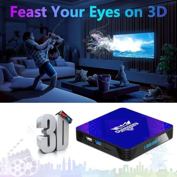 Android tv box 13.0,Smart TV Box 4K/6K/8K 2GB RAM 16GB ROM,Android Box WiFi 6 with RK3528 Quad-Core 64bit 3D 2.4G/5G WiFi 10/100M Ethernet BT5.0 USB 3.0 DLNA H.265